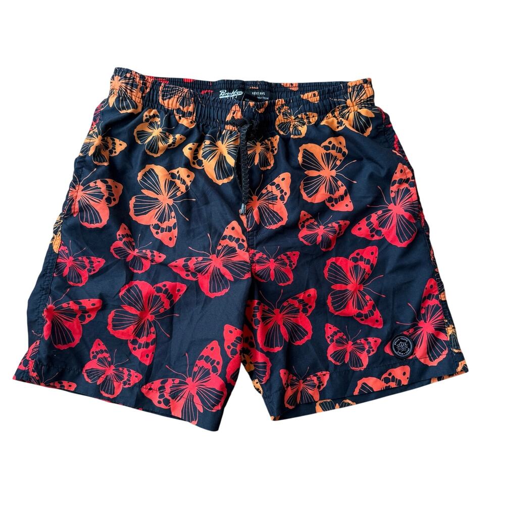 Brooklyn Cloth Kent Ave Volley Swim Trunks Butterfly Sz S Beach Swim Pool Surf